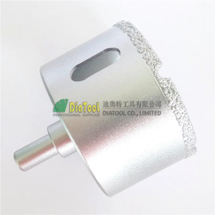 

DIATOOL Dia 65mm Vacuum Brazed Diamond Core Bits With Round Shank For Wet Drilling