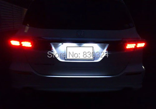 2 шт. 18x SMD светодио дный led номер номерные знаки для мотоциклов свет Honda CRV JAZZ ODYSSEY FR-V