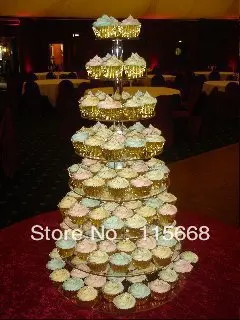 

Бесплатная доставка, 8 ярусов, акриловая подставка для кексов с кристаллами для вечерние НКИ, свадьбы