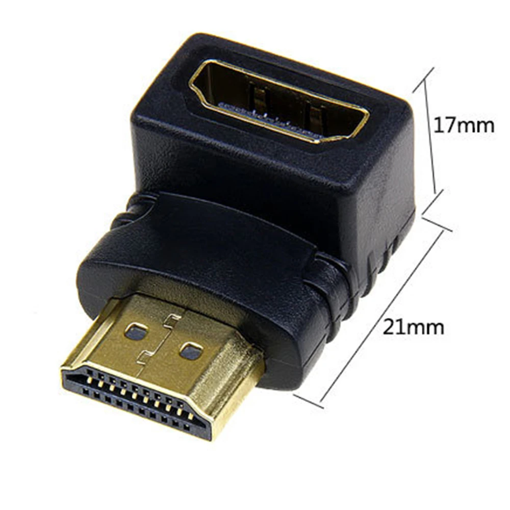 Адаптер для кабеля HDMI Папа 1 шт. преобразователь удлинитель угол 90 градусов 270 HDTV