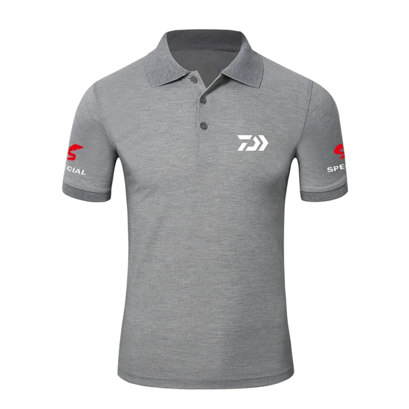 9 Summer Sunscreen Fishing Lapel POLO Shirt Anti-UV DAWA Fishing Short Sleeve Shirt Fishing Lapel POLO Shirt Fishing Clothing - Цвет: 9