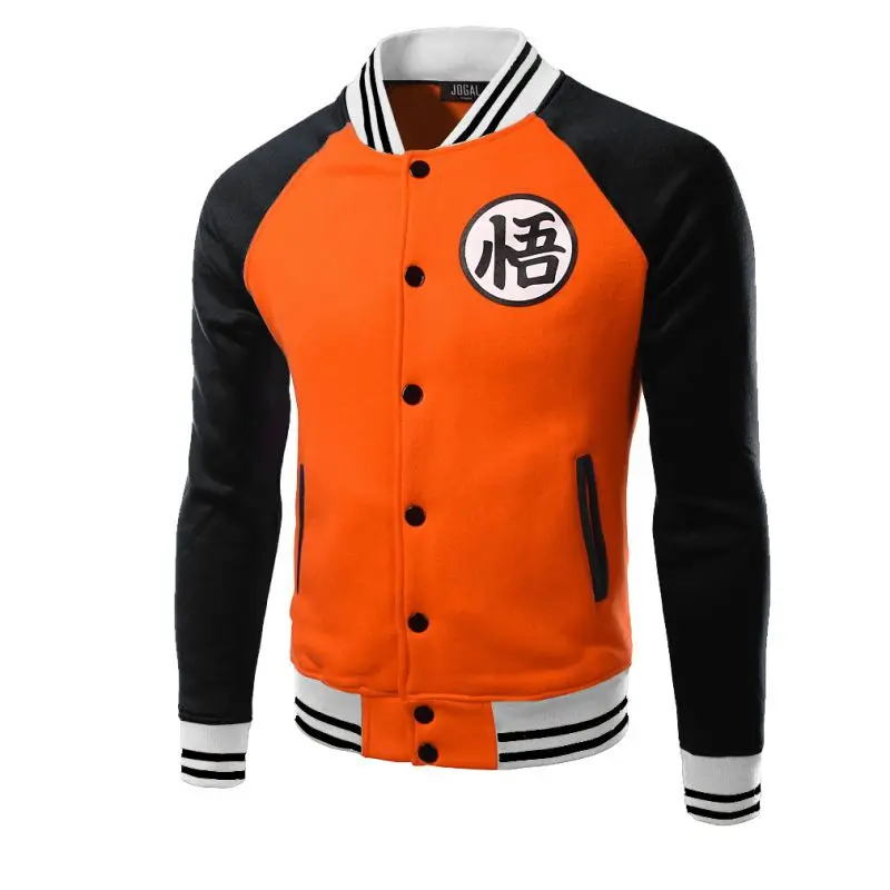 Новый японского аниме Dragon Ball Гоку Varsity Куртки 2017 весенние брендовые Повседневное