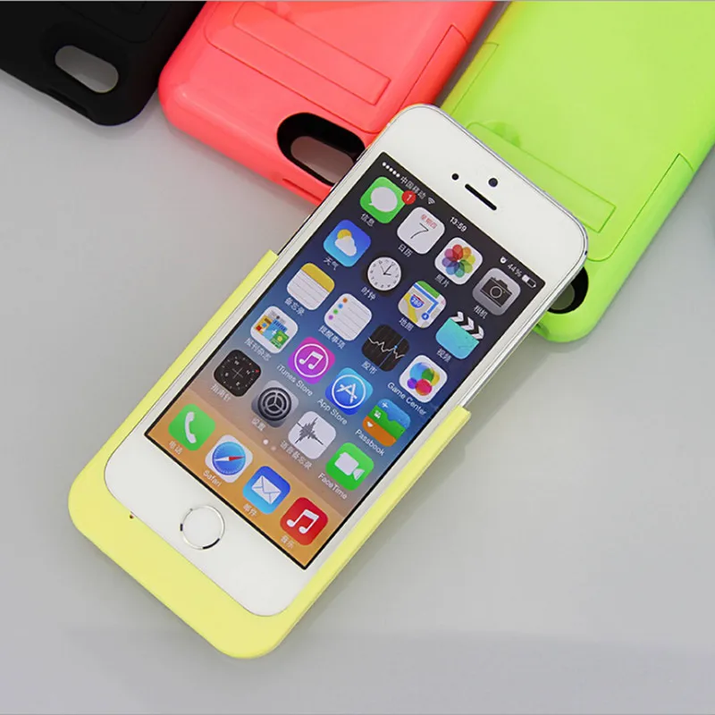 Для iPhone 5 5S 2200 mAh Перезаряжаемые внешний Батарея зарядный чехол Батарея для Apple iPhone 5/iPhone 5 S