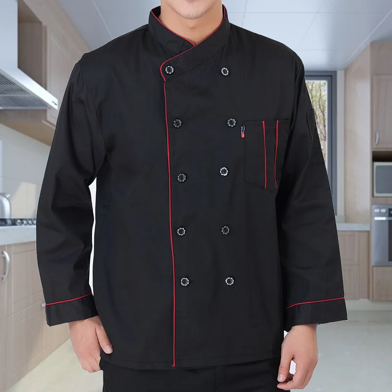 Новинка 2017 с длинным рукавом для мужчин/женщин шеф повара отеля работы ресторана