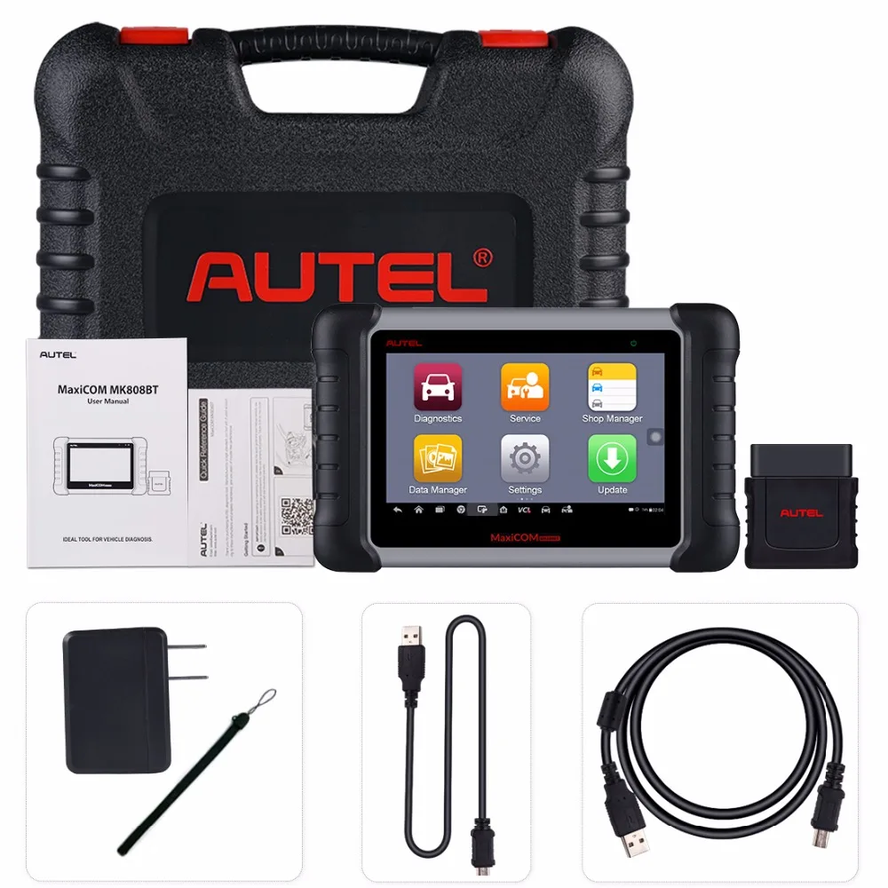 Autel MaxiCOM MK808 BT OBD2 автомобильный диагностический инструмент Автомобильный сканер
