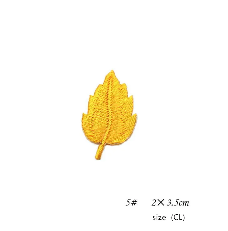 

New arrival 20 pcs mini leaves embroidered patches iron on Jeans coat tshirt bag dress decor repair Motif accessory diy
