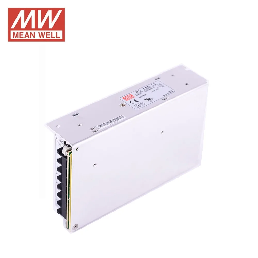 Лабораторный блок питания 15 В 7А 105 Вт RS-100-15 Meanwell Импульсный Источник Питания