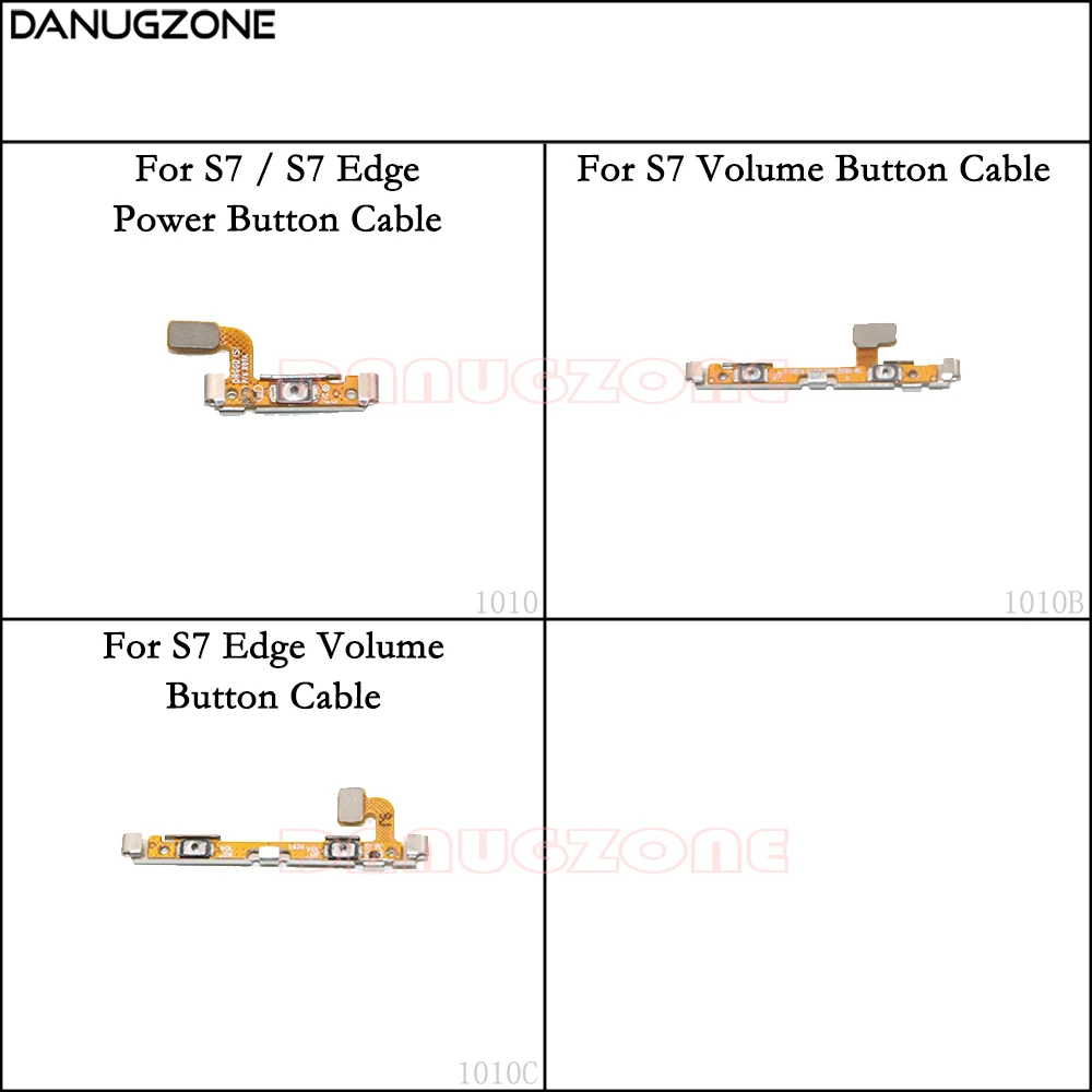 

Power Button Switch Volume Button Mute On / Off Flex Cable For Samsung Galaxy S7 G930 G930F /A/V/P / S7 Edge G935 G935F /A/V/P