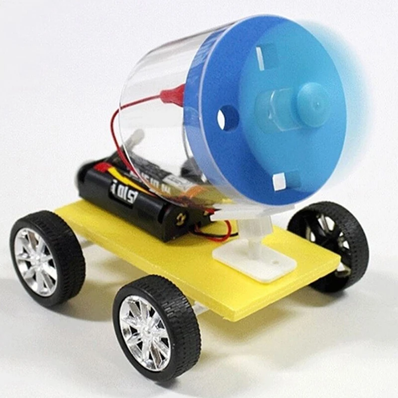 Детский Diy деревянный одностворчатый ветровой автомобиль Сборная модель комплект игрушки для научного эксперимента для детей