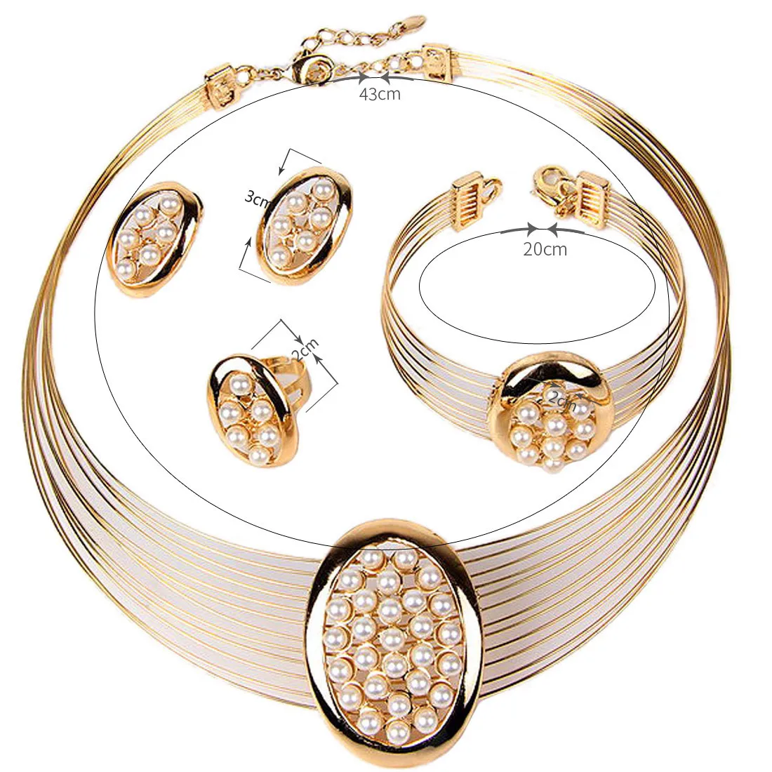 Дубай золотые ювелирные изделия африканские бусы ювелирный набор роскошное