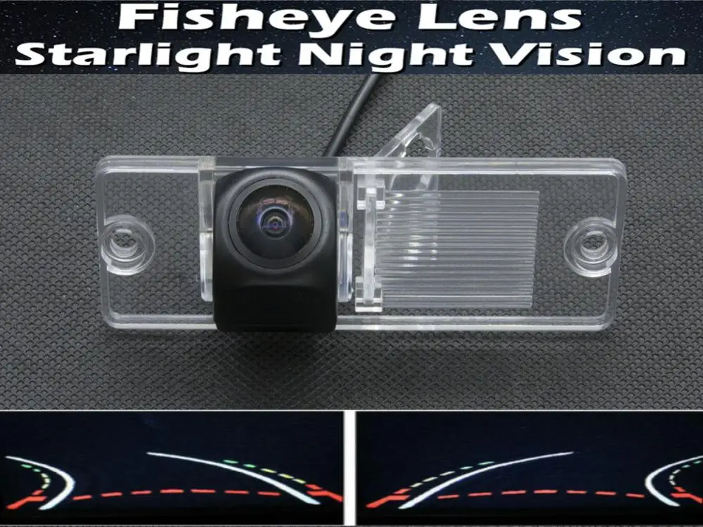 

Fisheye 1080P Trajectory Tracks Car Rear view Camera For Mitsubishi Pajero 2009 2010 2011 2012 Car Reverse Camera