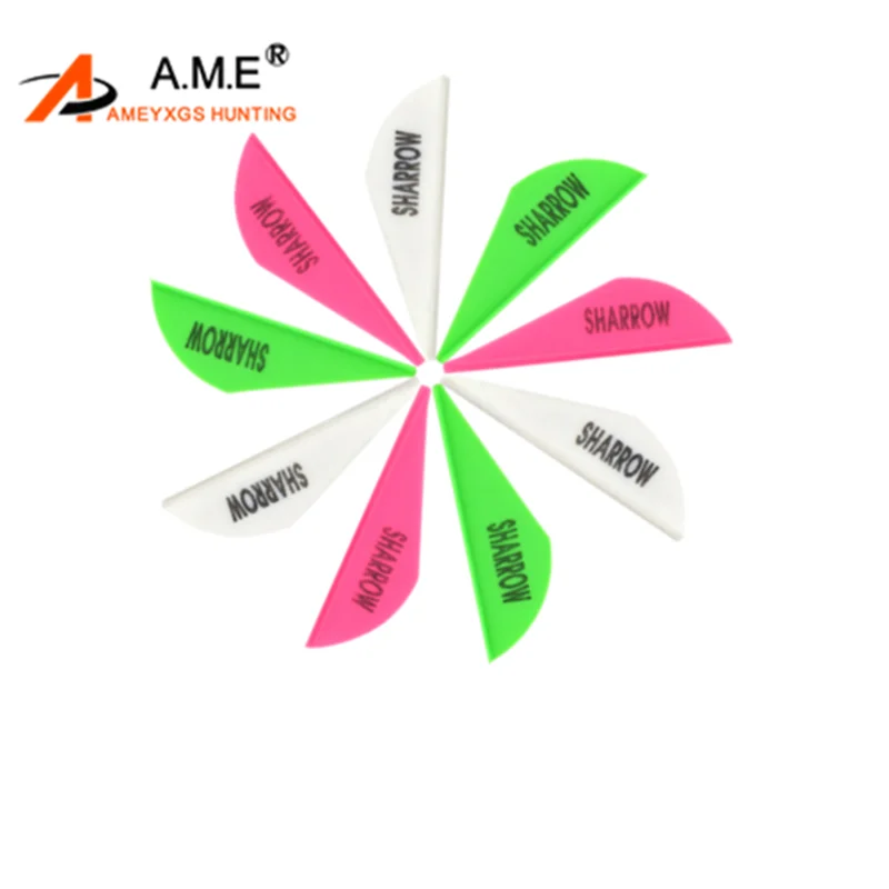 

30pcs Archery Arrow Vanes Plastic Feathers Fletches DIY Rubber Fletching Bow For Outdoor Shooting Hunting Accessories