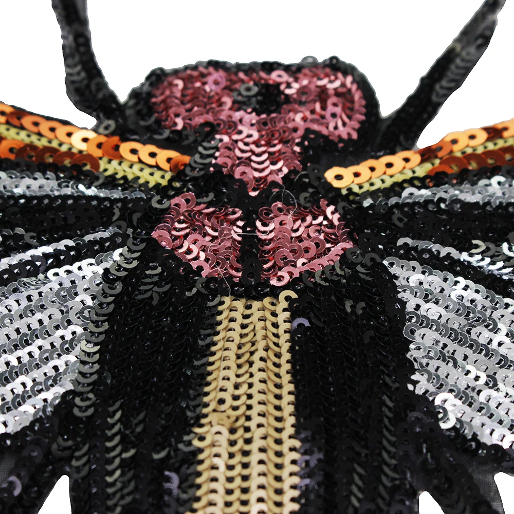 10 шт. нашивки с вышивкой в виде пчелы и больших пайеток ткань пайетками