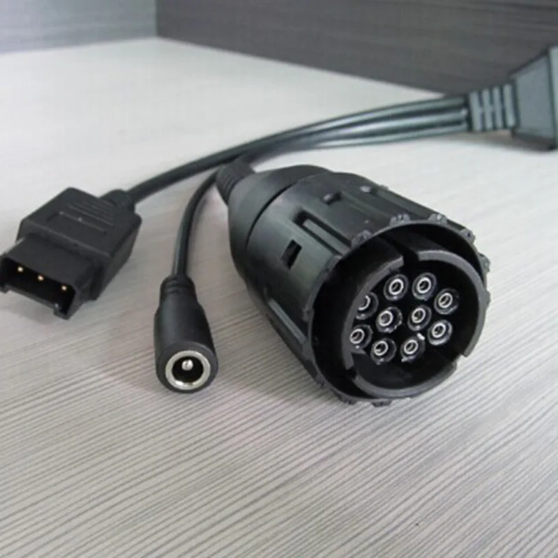 Для BMW ICOM D кабель мотоциклы 10Pin для 16Pin OBD2 Диагностический двигатель Бесплатная