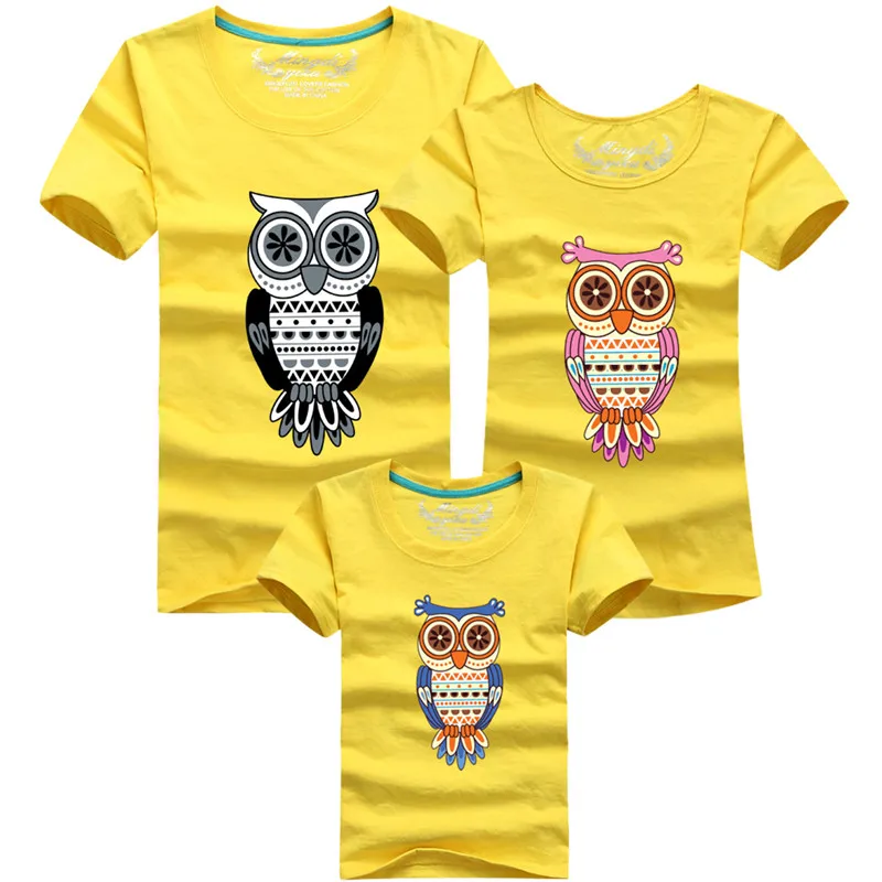 1 шт. летние одинаковые комплекты для всей семьи футболки папы и ребенка с милой