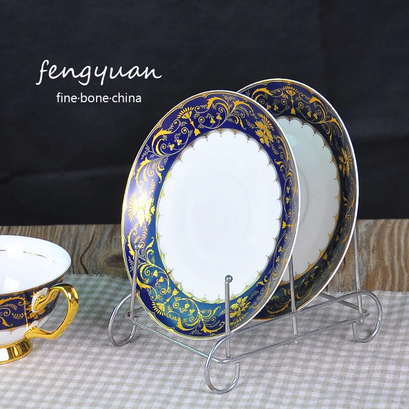 Континентальный костяного фарфора чашка кофе и с блюдцем костюм экспорт -