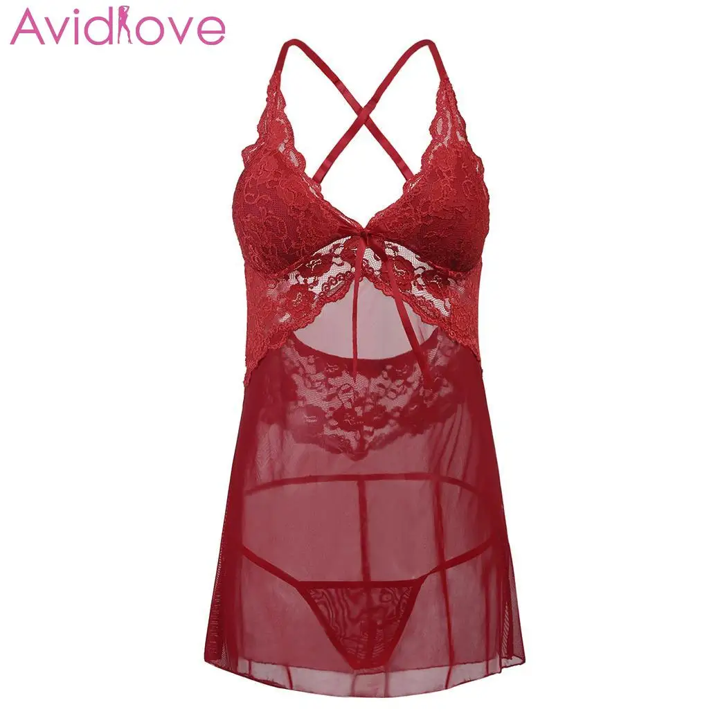 Женское нижнее белье Avidlove кружевное большого размера с подкладкой и открытой