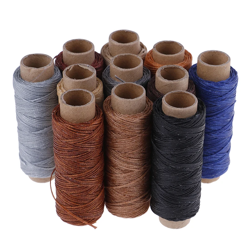 Waxed Sewing Thread for Leather Shoe Hand Stitching Crafts Tool For DIY 50m/Roll | Дом и сад
