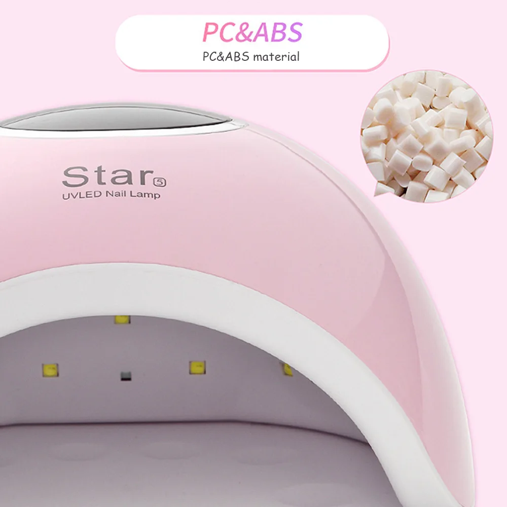72 Вт Светодиодная УФ лампа для ногтей Сушилка Двойные руки 33 шт. светодиодный s