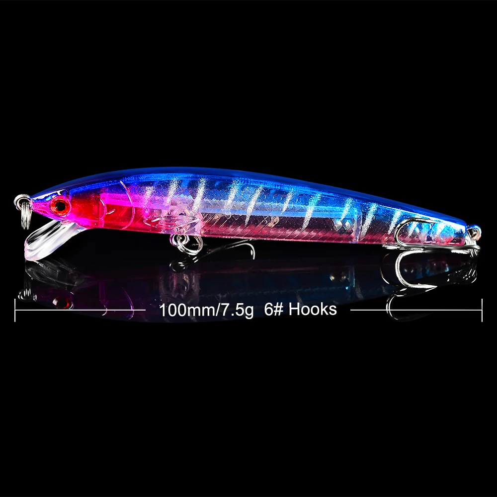 Топ 1 шт. 8 цветов гольян FLYBASS искусственная жесткая 10 см-3 94 &quot/0.26oz-7 5 3D Глаза