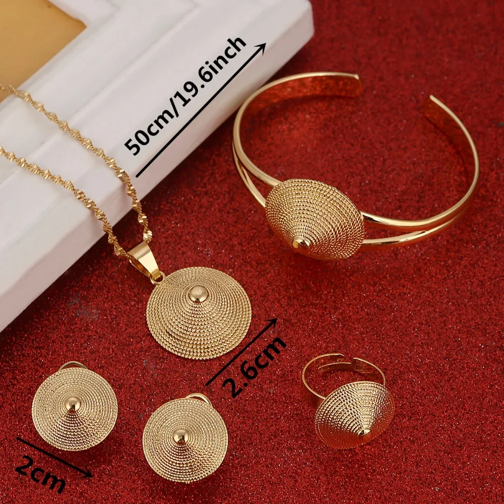Комплект ювелирных изделий из колье серёг и кольца|ethiopian jewelry set|necklace bangleethiopian |