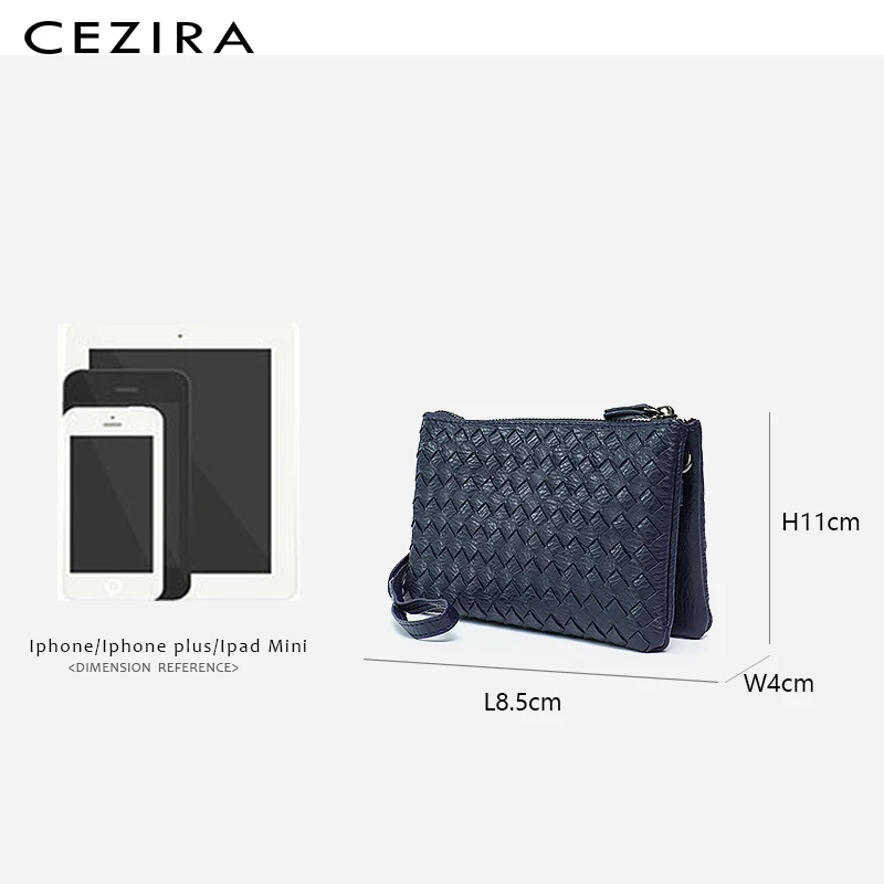 CEZIRA, маленькие сумки, женская сумка через плечо, для девушек, веганские, ручной работы, тканые кошельки и сумки, поясные, мульти молнии, длинный ремень, кошелек, клатчи
