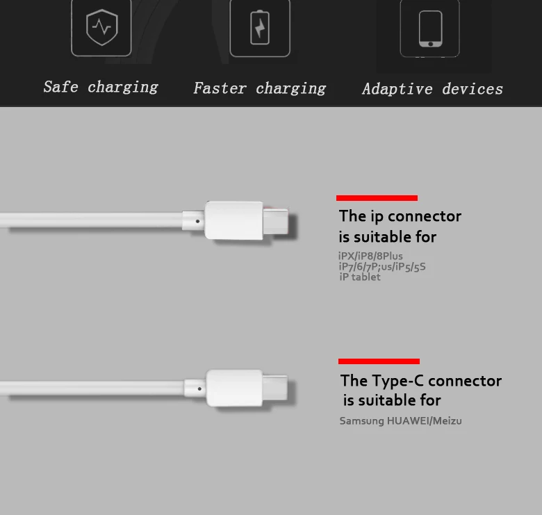3 в 1 зарядный кабель Micro Тип usb C 8 pin Зарядное устройство кабель для iphone кабель быстрой зарядки Кабели для Xiaomi для устройства на базе Android 1 м