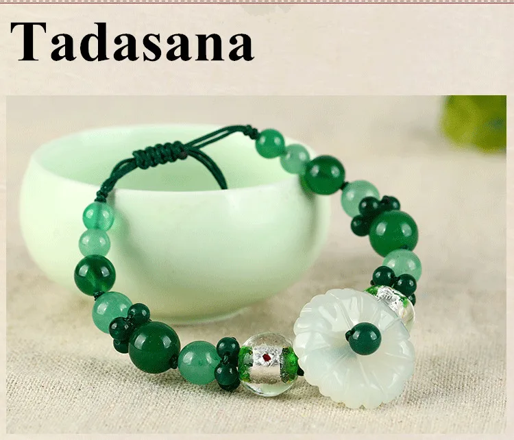 

Ювелирные изделия из натуральной кожи для женщин, бусины из нефрита и агата, браслеты дружбы, цепочка, винтажный браслет ручной работы, опто...