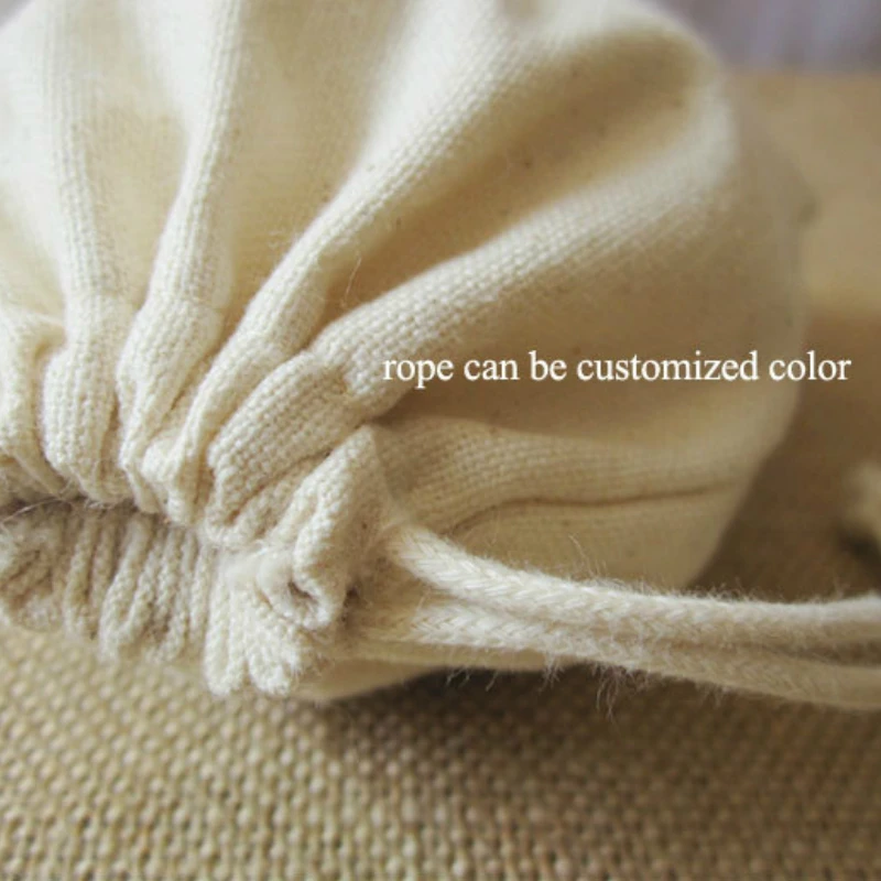 50 шт. подарочные сумки из парусины упаковка для ювелирных изделий мешок хлопка