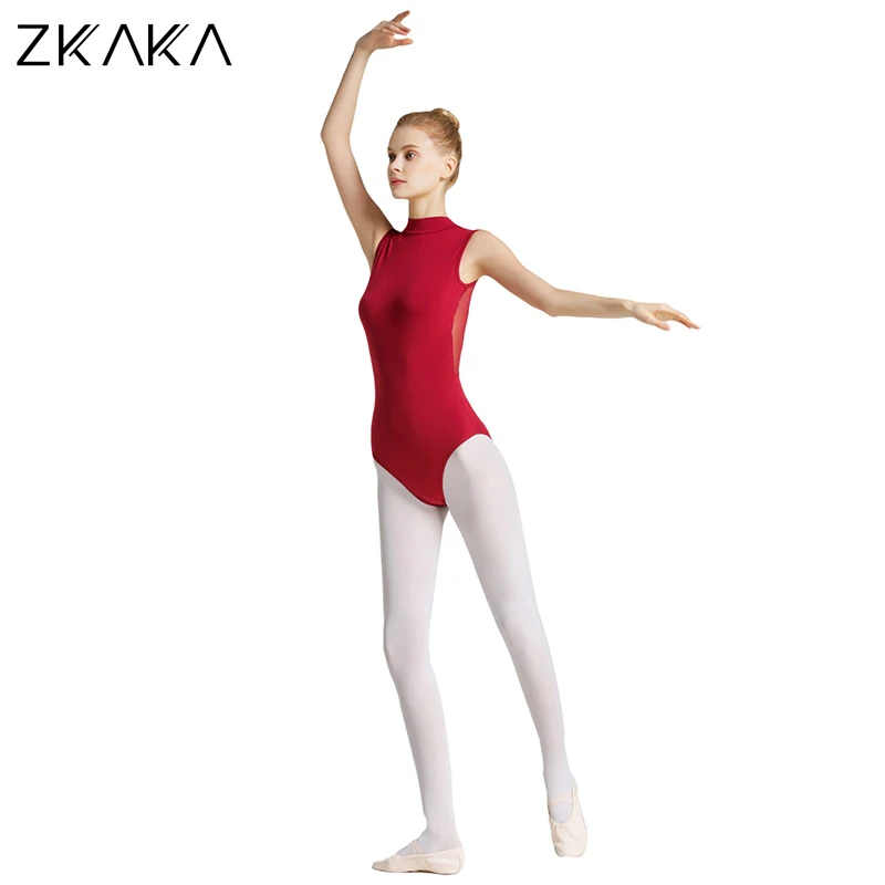 

ZKAKA Ballet Backless Leotard with Mesh