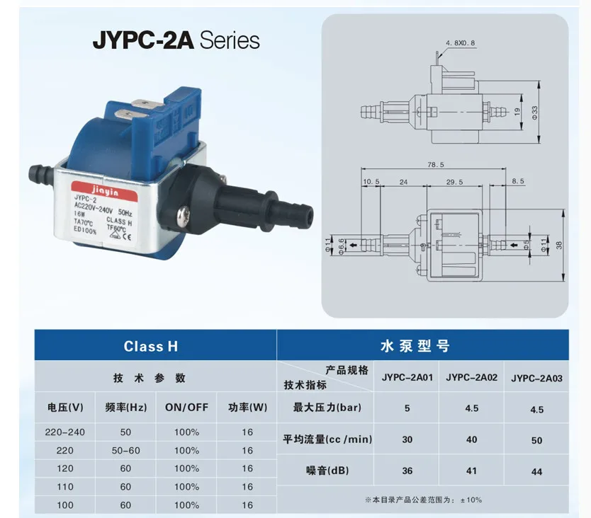Новый AC 220V 240V 16 Вт JYPC 2 МО электромагнитный насос для электрический паровой утюг