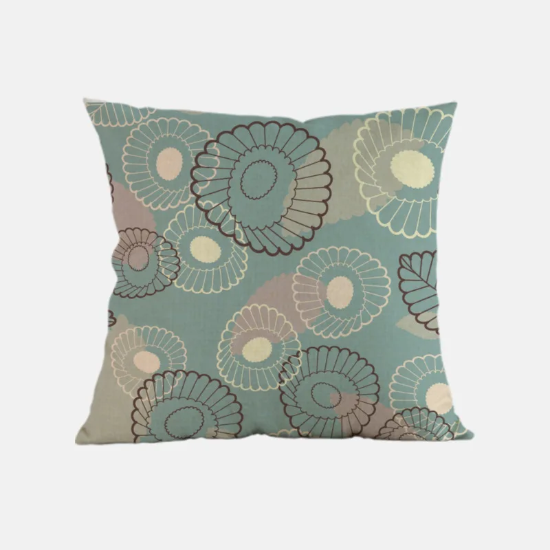 Диванные подушки в богемном стиле средиземноморском с геометрическим узором для