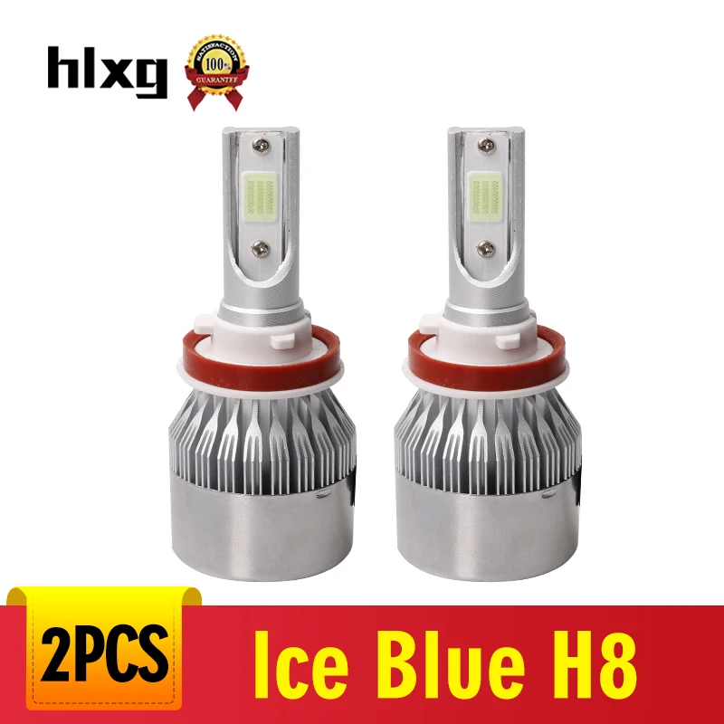 Ice Синий туман лампа H8 H9 H11 Автомобильная фара удара H7 Bombilla led 8000LM автомобильная лампа 9005 9006 HB4 HB3 светодиодные фары автомобиля