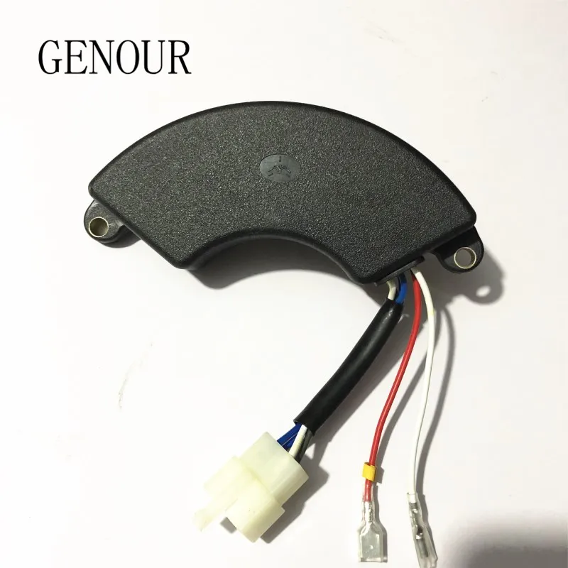 АВР 5,5 кВт для однофазного генератора автоматический регулятор напряжения 6 проводов 5 кВт Автоматический регулятор напряжения 250 В 470 мкФ включен.