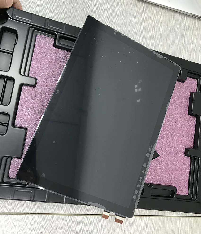 Для microsoft surface pro 6 ЖК-дисплей с сенсорным экраном стекло Датчик планшета с рамки небольшие царапины