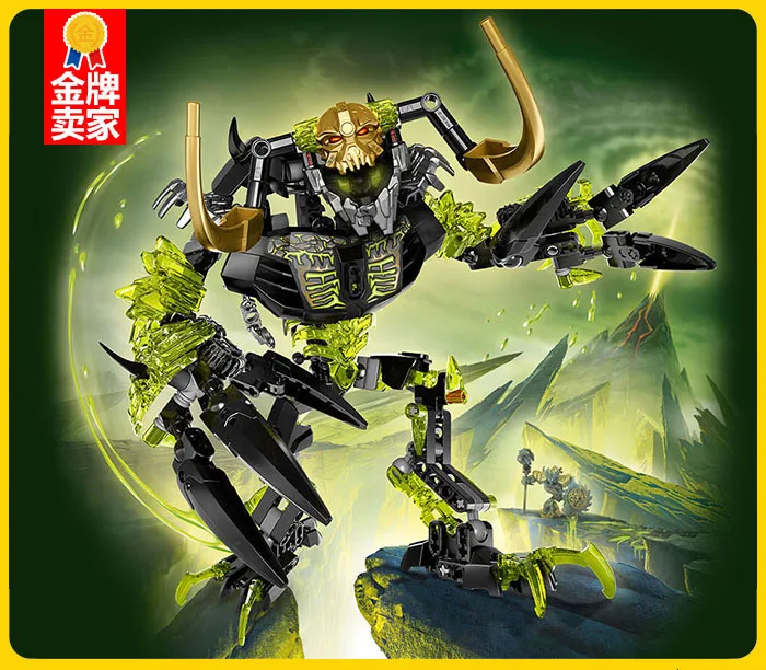 Bionicle Umarak Разрушитель Биохимический Воин Строительный блок игрушки KSZ 614 совместим с 71316 Bionicle Рождественский подарок