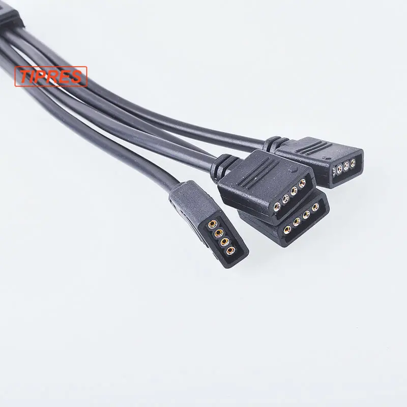 4 Pin коробка передач с соединительный кабель для светодиодной отклонения в