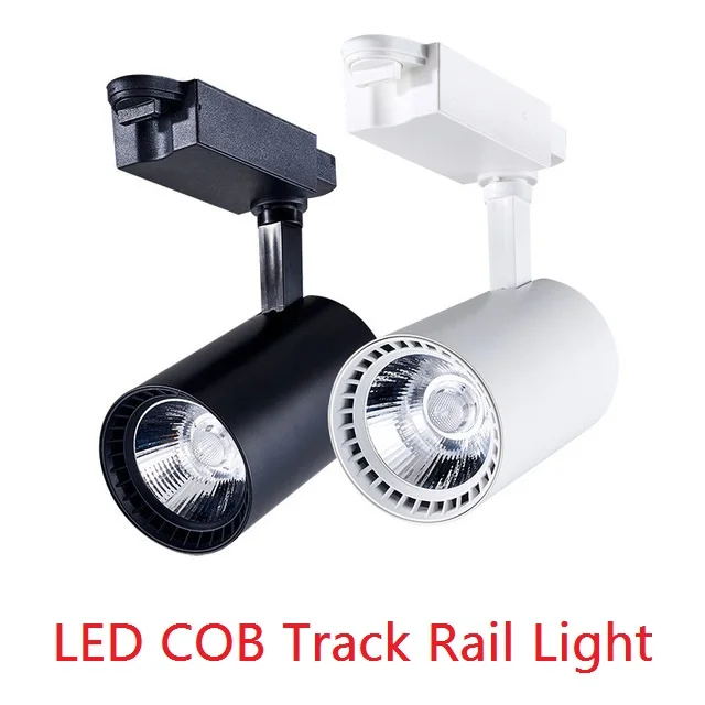 

Track Light Rail Spot COB LED Ceiling Spotlight For Clothes Shoes Shop Store Showroom Mall Exhibition Fixture Track Lighting
