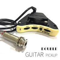 double b1g b2g top quality pickup single double active system avoid opening with flexible piezo for 39 42 inch acoustic guitar