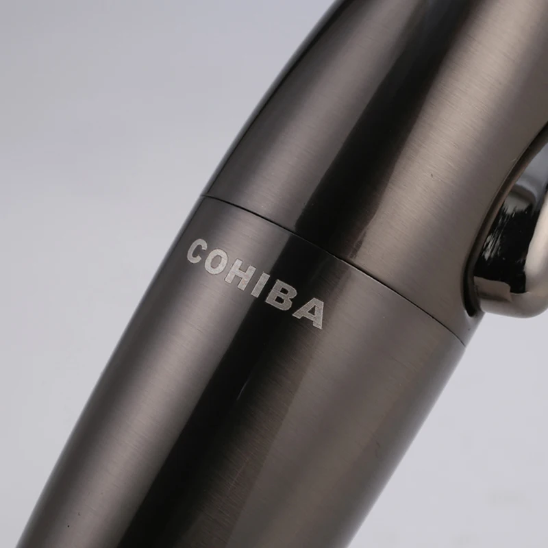 Бесплатная доставка ветрозащитная Зажигалка COHIBA с одной струей пламени в
