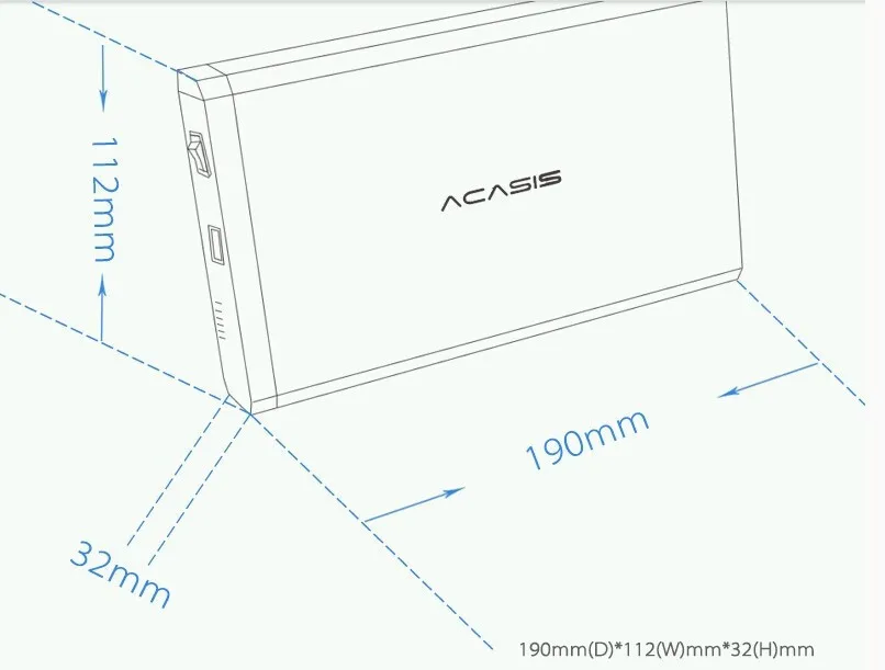 Acasis BA-06US 3,5 дюйма USB 3,0 SATA HDD внешний корпус 4 ТБ жесткий диск Дело Черный 10059TW высокое качество Алюминий сплав