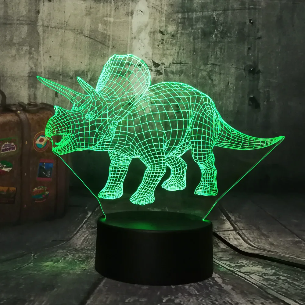 Пижама с динозавром из фильма Парк Юрского периода Трицератопс 3D светодиодный