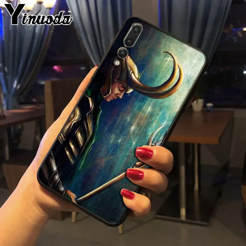 Yinuoda Loki Thor Pattern ТПУ Мягкие аксессуары для телефонов чехол телефона huawei p20 pro p20lite