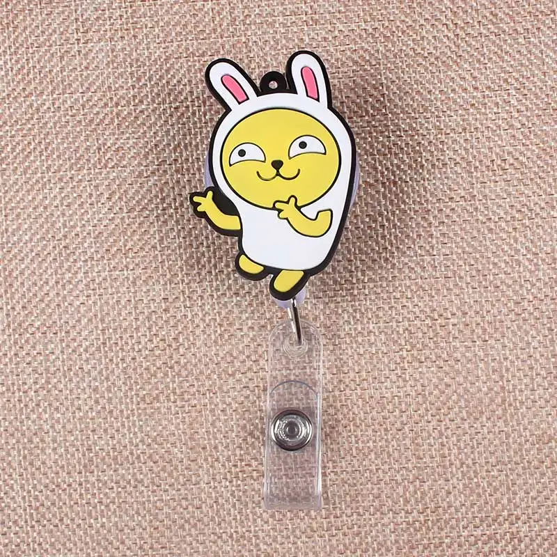 Креативная 60 см Силиконовая Kakao животные Выдвижная идентификационная катушка для значка Студенческая медсестры выставка Enfermera имя удостоверение личности грудь