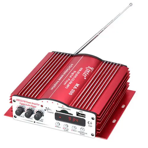 4CH 4 канала домашнего автомобиля Hi Fi аудио Мощность MP3 усилитель с пультом