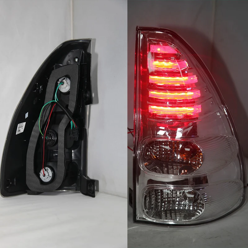 Светодиодсветодиодный задние фонари для Toyota Prado FJ120 2003 2004 2005 2006 2007 2008