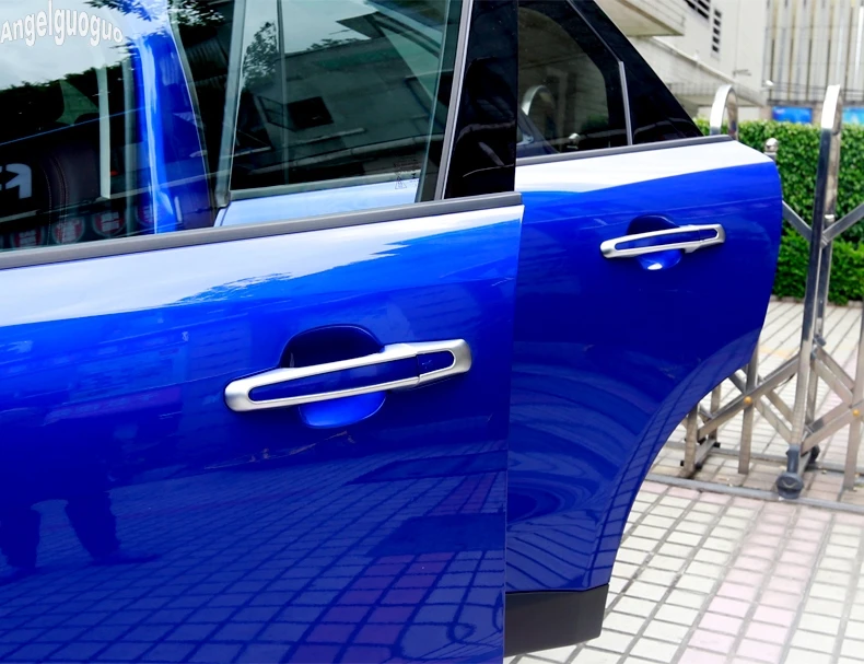 ABS отделка дверной ручки автомобиля блестки наклейка на крышку автомобильный