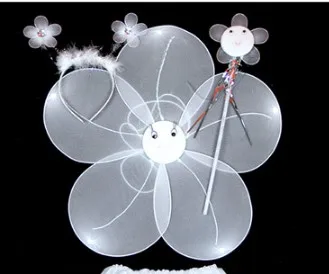 Бесплатная доставка красный синий розовый белый ангел Подсолнух крылья феи