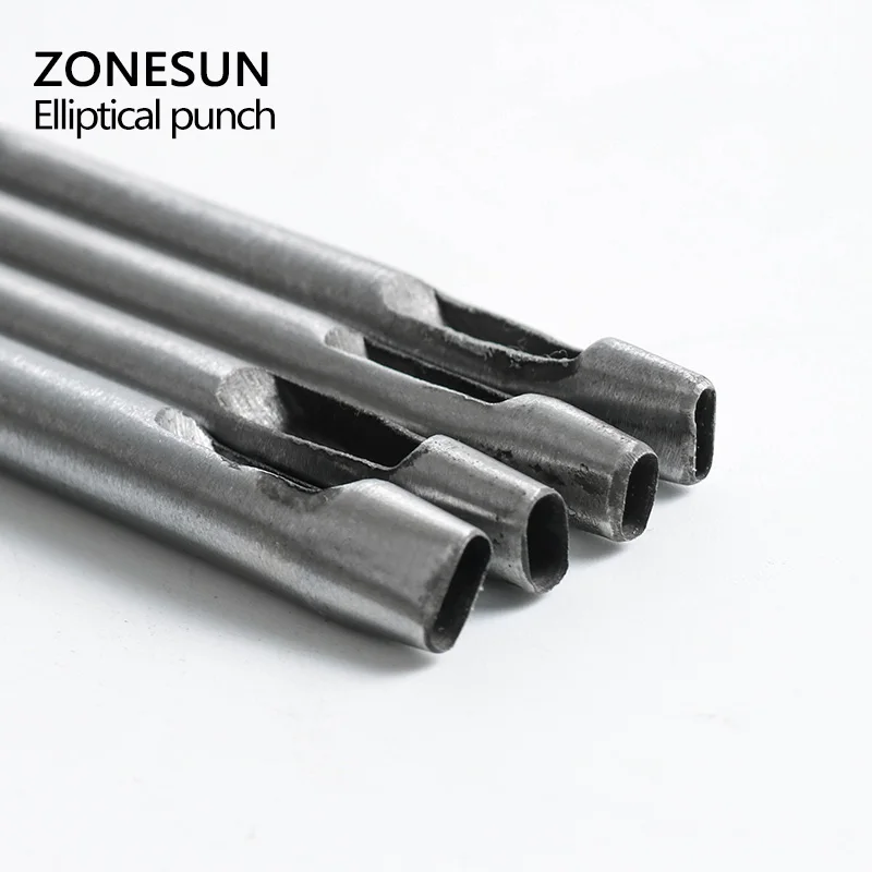 ZONESUN 4 шт./компл. Сделай Сам стальной пробойник для кожевенного ремесла инструмент