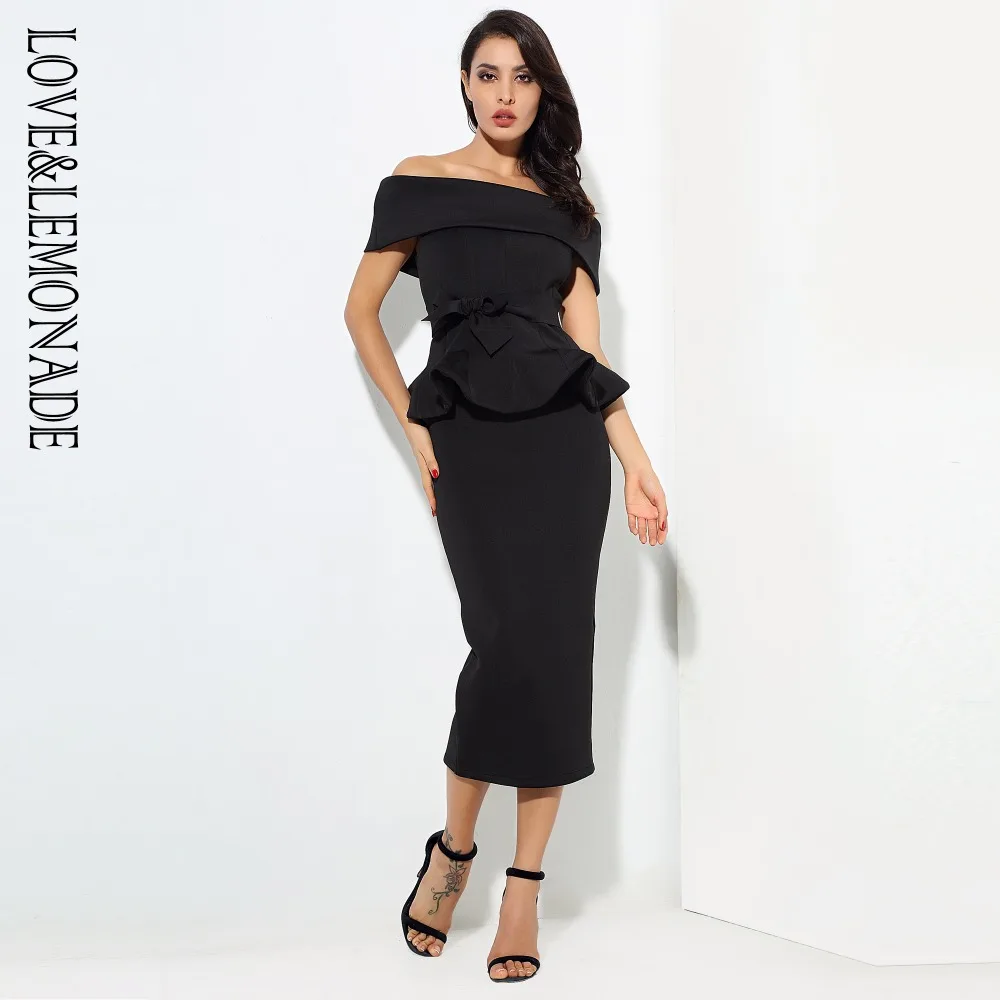 Комплект из двух предметов с надписью LOVE &amp LEMONADE черный воротник и ремень LMCC1007 |